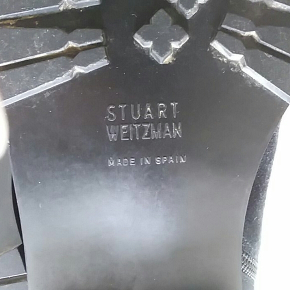 Stuart Weitzman Black Suede Winter Boots - Picture 8 of 11